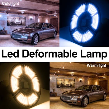 

E27 LED Lamp E26 LED Bulb SMD 2835 220V Deformable Garage Light Smart Sensor Lampada LED Light For Industrial Decoration 85-265V