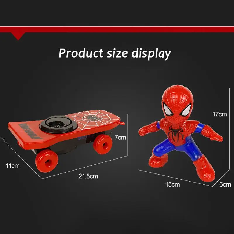 Disney-Voiture électrique Spiderman Twisting pour enfants, roue  universelle, voiture de dessin animé, lumière, musique, figurine d'anime,  jouet