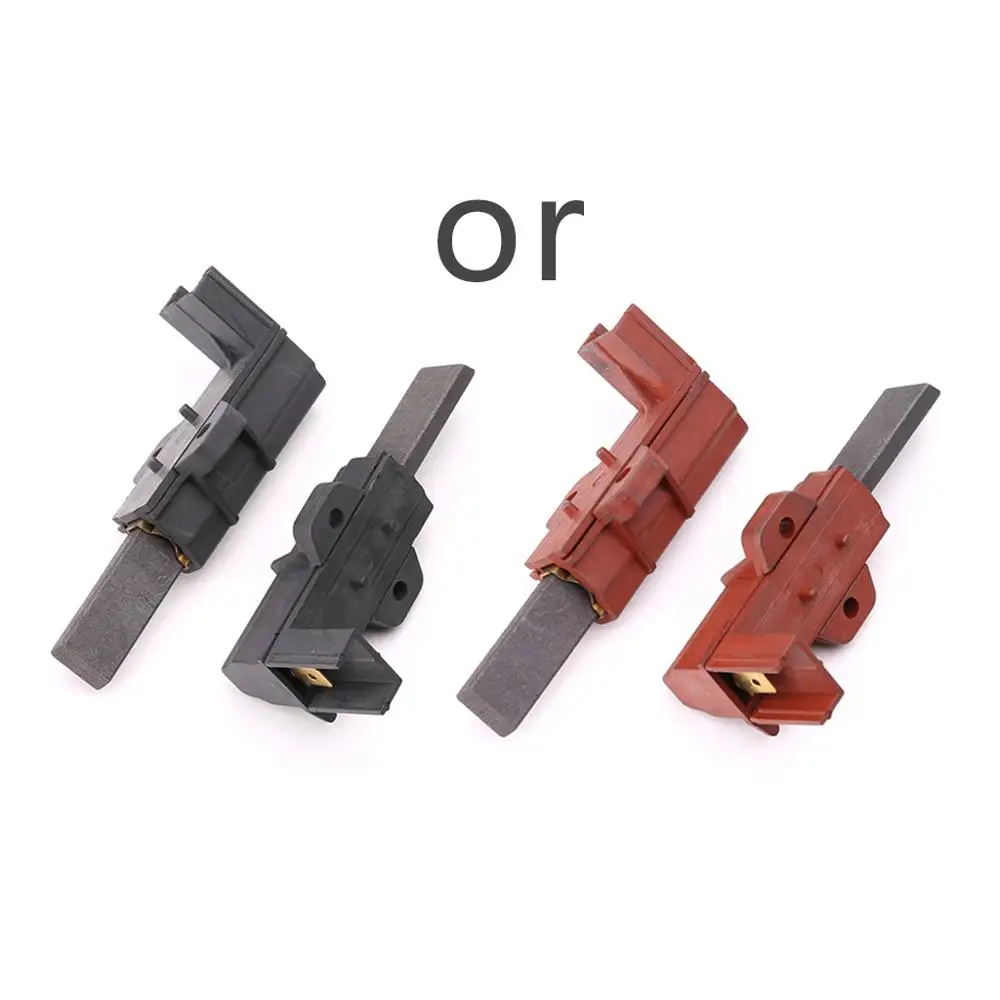 

2pcs Motor Carbon Brush & Holder Roller Drum Washing Machine Parts For Siemens Haier Samsung