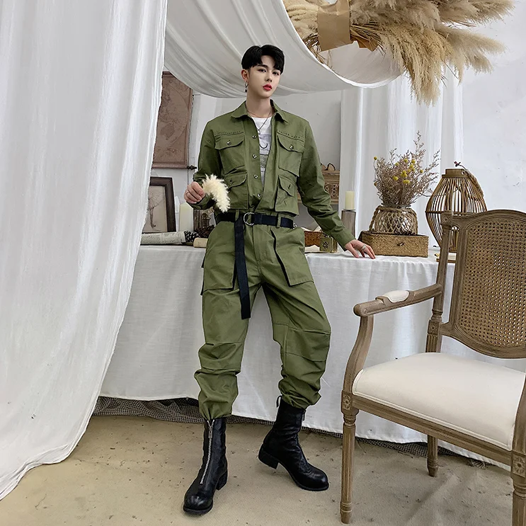 Army Green Jumpsuit Mens edu.svet.gob.gt