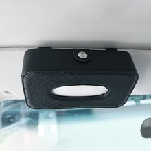 Универсальный автомобильный тканевый ящик солнцезащитный козырек, подвешиваемый Тип сиденья, искусственная кожа, автомобиль внутри, необычная коробка для салфеток, автомобильные принадлежности, бумажный мешок