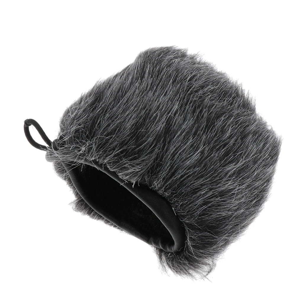 Microphone Cover Windscreen Windshield Artificial Furry MIC Muff Brand new black gray microphone windscreen furry covers