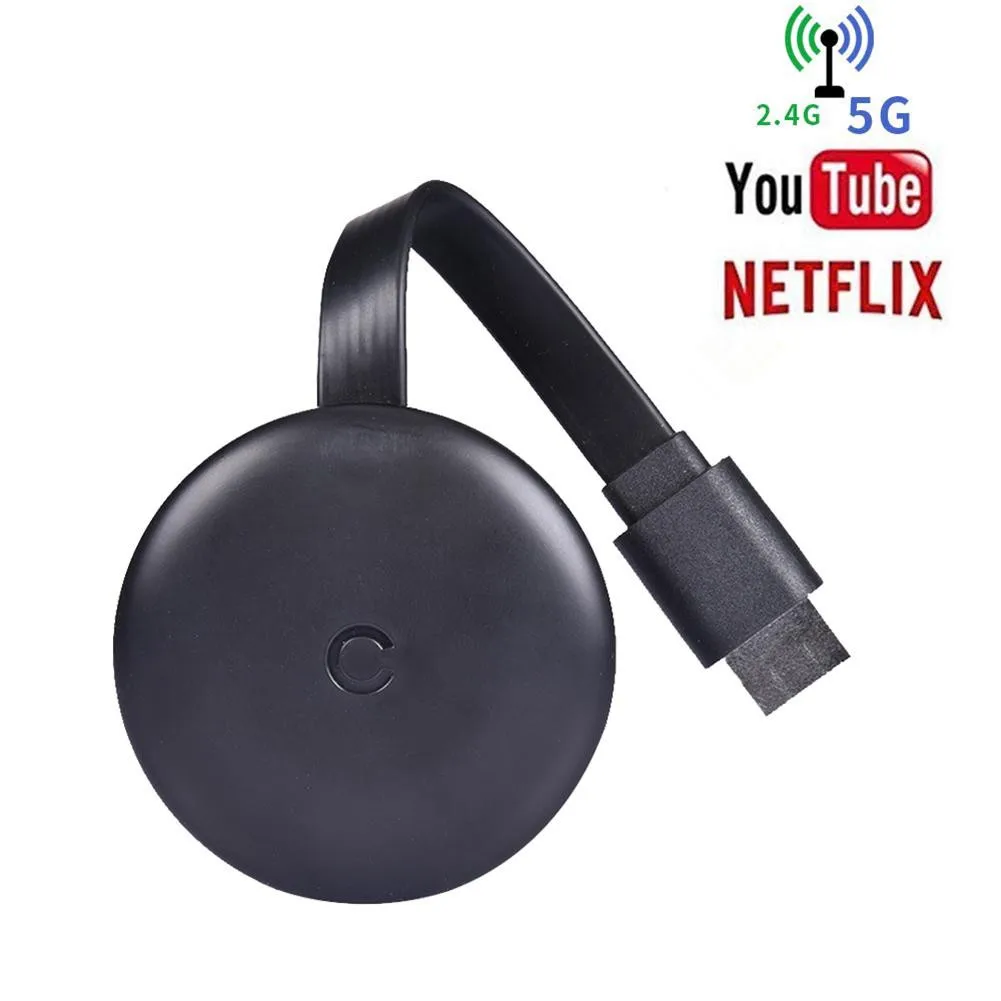 Самый, HDMI беспроводной дисплей приемник 2,4/5G WiFi 4K1080P мобильный экран литой зеркальный адаптер ключ для Netflix youtube - Цвет: 2.4g5G-G5