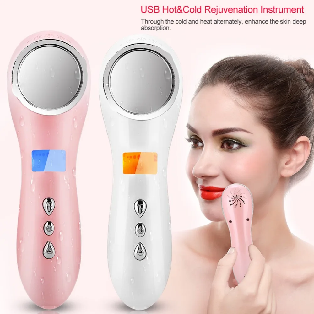 Facial cold& Hot machine Allergic Skin Ice Treatment Pore Retractable Oil Control Rejuvenation Lifting machine