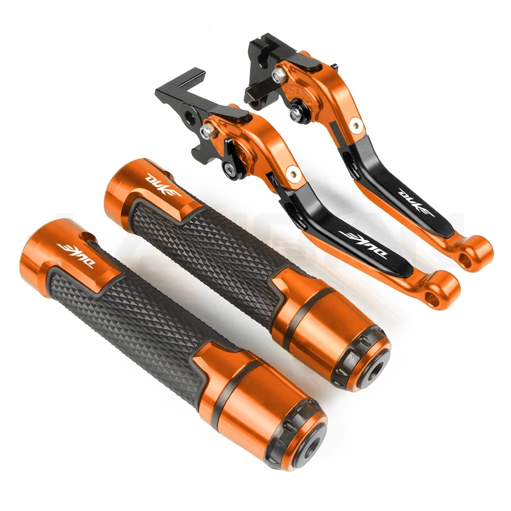 

Motorcycle CNC Brake Clutch Lever & 7/8 Handlebar Grips For KTM Duke 200 RC200 2014 2015 Duke 250 390 RC250 2013 2014 2015 2016