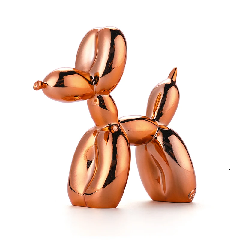 Modern Jeff Koons Balloon Dogs Sculptures Household Adornment Art Resin Craft Sculpture Art For Statue Home Decoration - Цвет: Orange