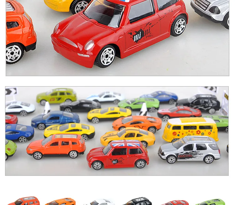 CHILDREN'S Toy Large Size Container with Alloy Car Model Packaged Combination Roadblocks Hand Boy Gift Box