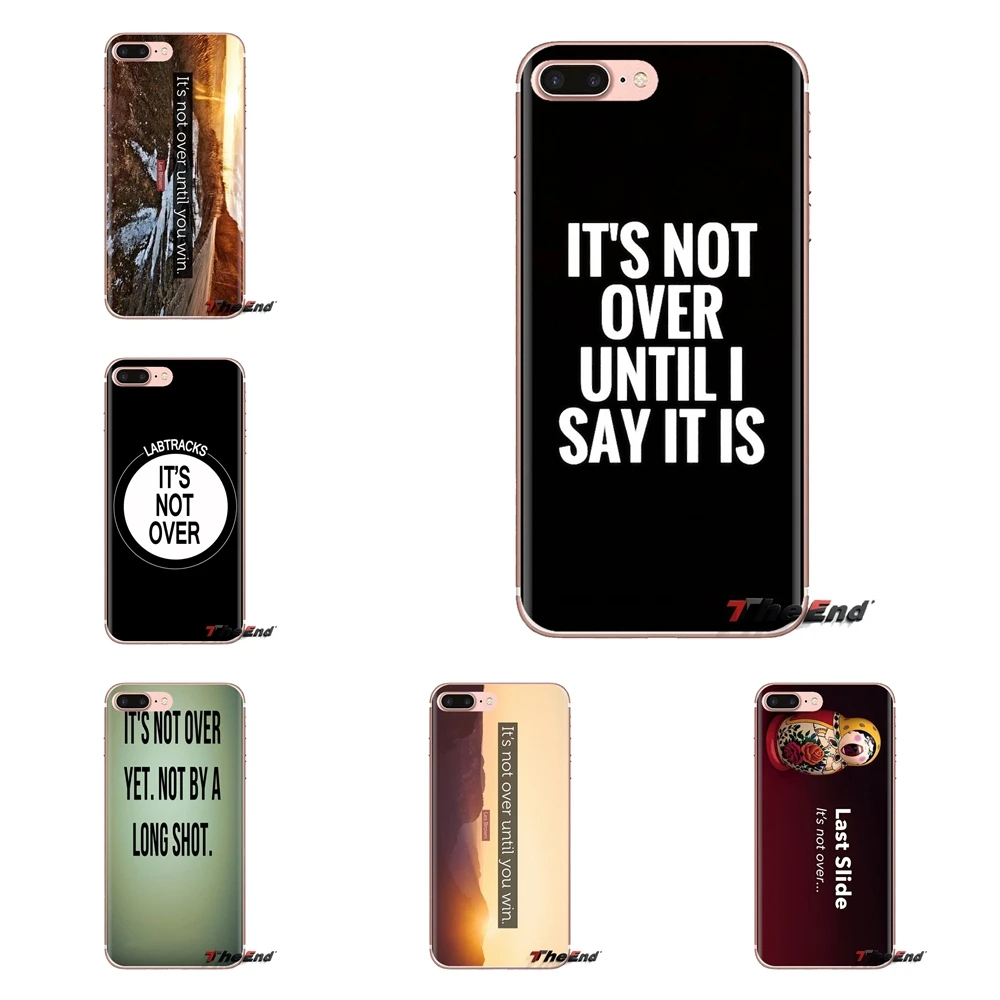 For Xiaomi Mi6 Mi 6 A1 Max Mix 2 5X 6X Redmi Note 5 5A 4X 4A A4 4 3 Plus Pro Soft Transparent Shell Cover IT IS NOT OVER Phrases |