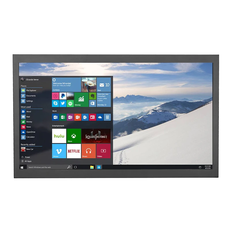 Резистивный сенсорный монитор 17 дюймов широкий ЖК 1920*1080 с VGA/HDMI/USB интерфейсом|Мониторы| |