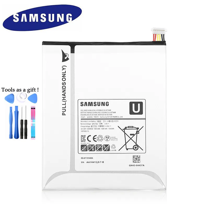 SAMSUNG Original Battery EB BT355ABE EB BT355ABA For Samsung GALAXY TabA 8.0 GALAXY Tab5 SM T355