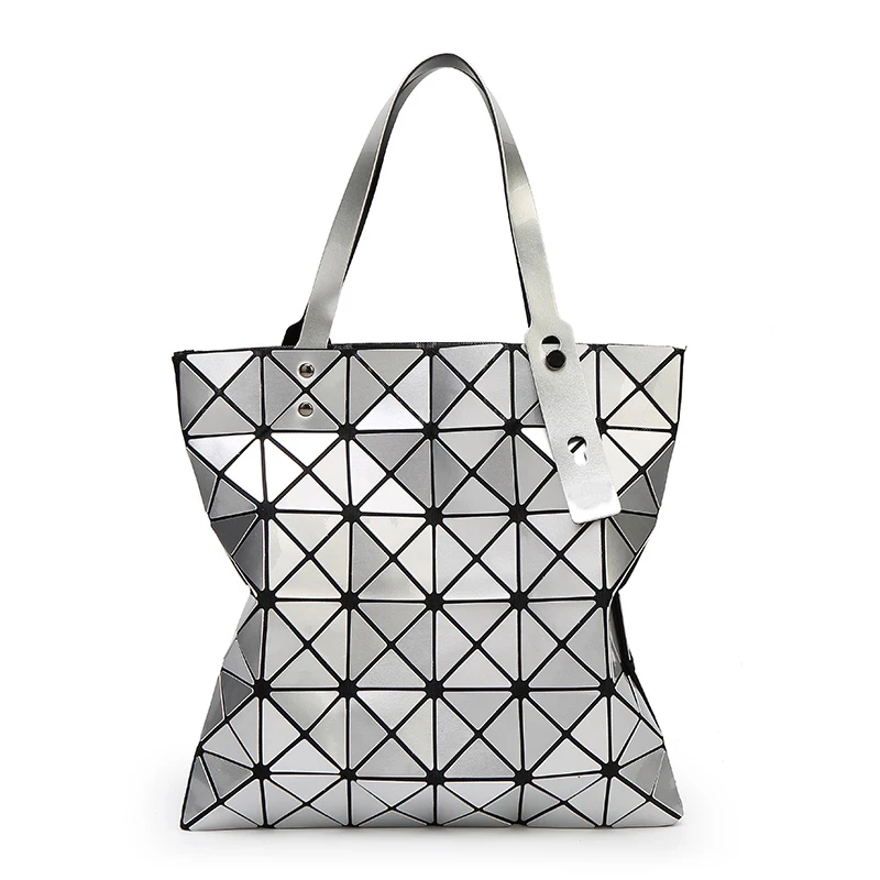 

Ceossman Designer Women Shoulder Bag Fashion Laser Shouder Bag Luminous Strap Messenger Bag Geometric Lattice Clutch Purse