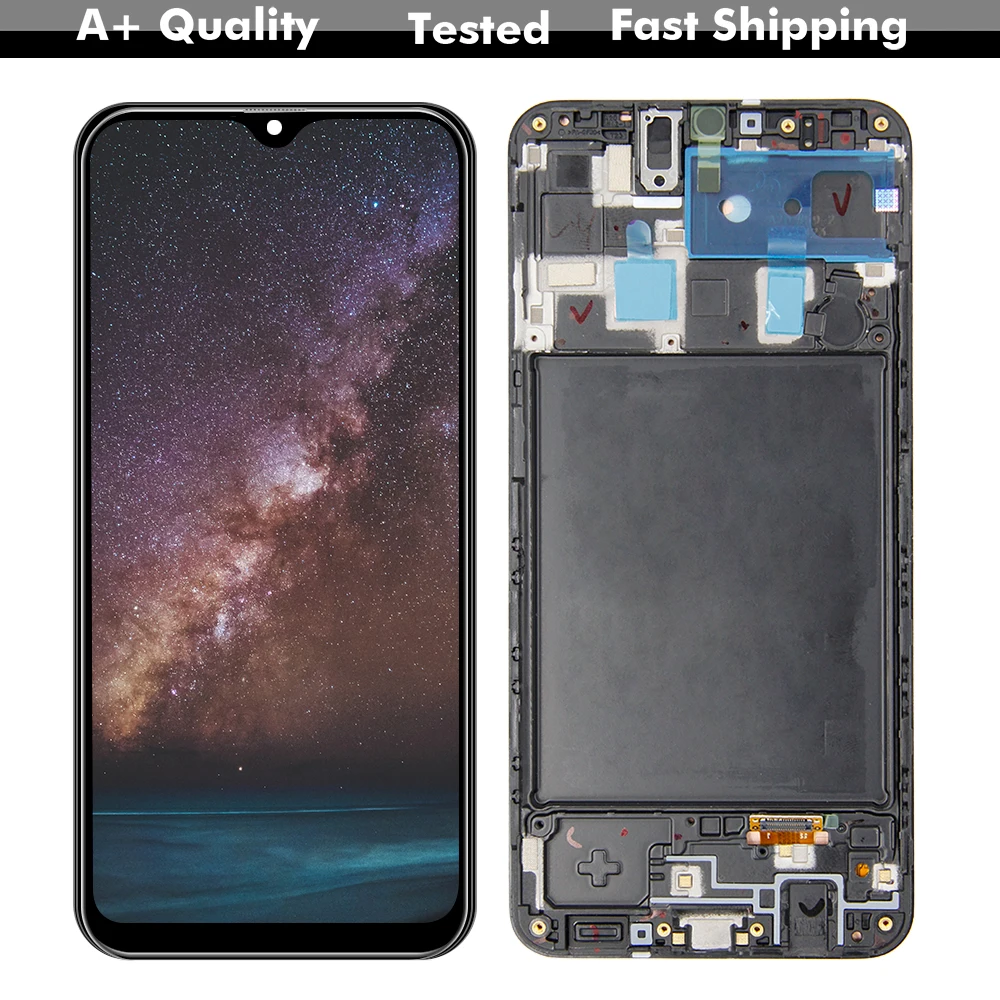 ЖК-дисплей для samsung Galaxy A20 A205F/DS A205F A205FD экран дисплея дигитайзер сенсорная панель стекло сенсорная сборка Запасная часть
