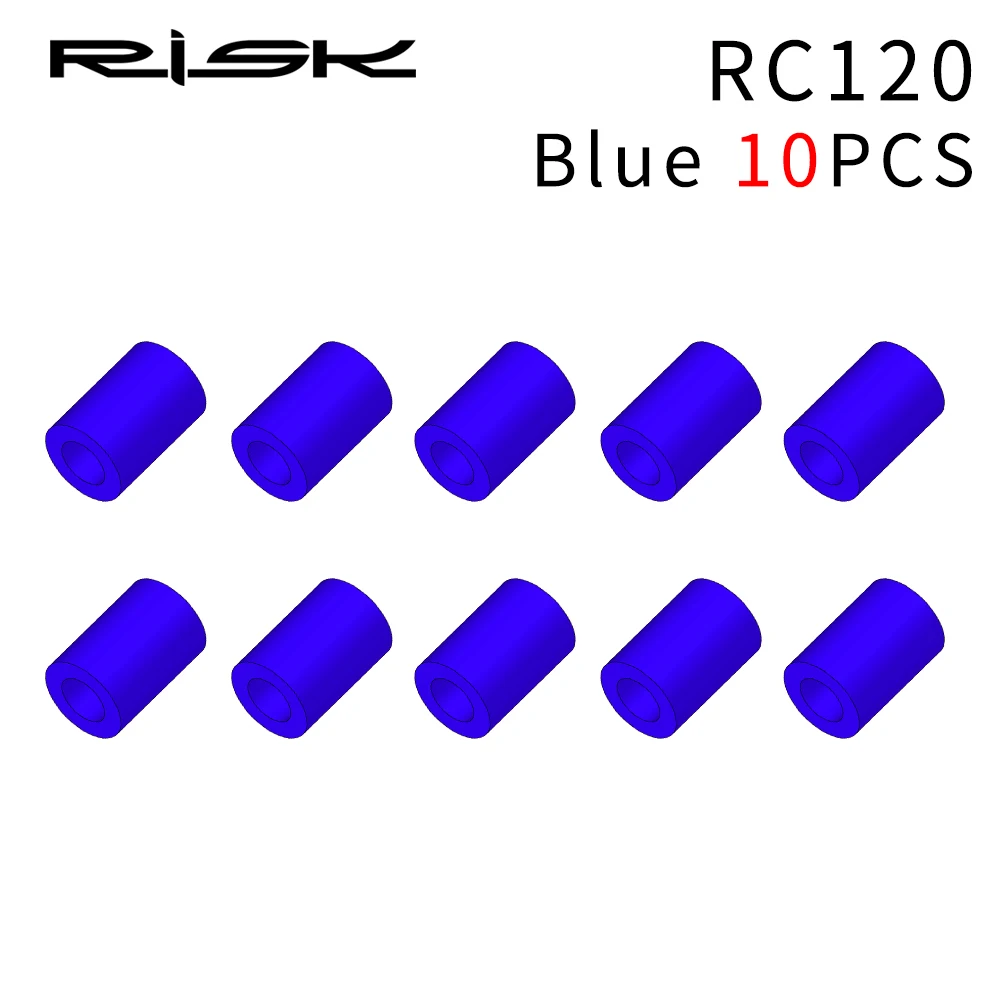 RC120 BLUE 10PCS Риск велосипедные рукава резиновый протектор для кабеля для трубы линии трубки смена тормоза сверхлегкий MTB рамка защитный силиконовый кабель дорожный велосипед кабель светящийся ночник протектор - Цвет: RC120 BLUE 10PCS