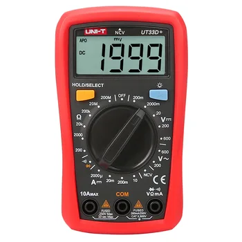 

Burn-resistant mini pocket-sized handheld digital multimeter UT33A + / B + / C + / D + Enhanced version with full protection