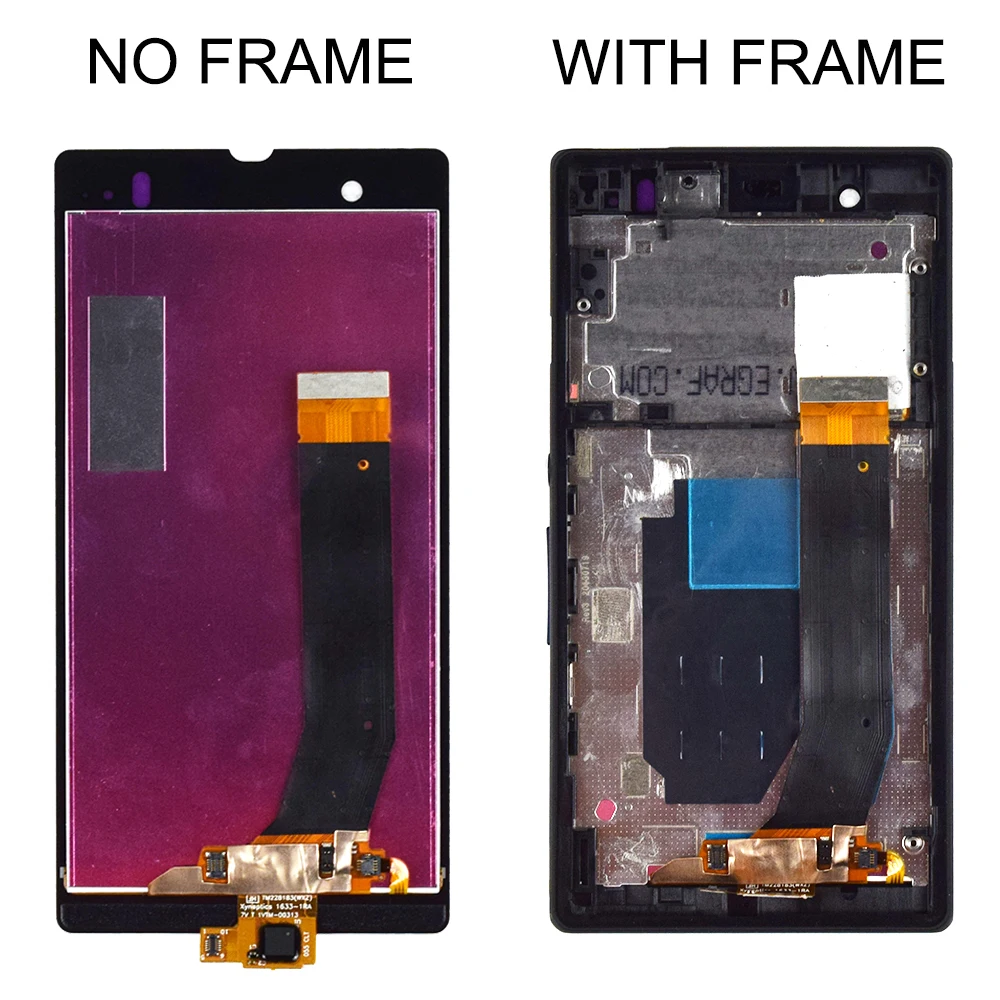 Originele Display Voor Sony Z Lcd Touch Screen Met Frame Voor Sony Xperia Z Display Vervangend L36H C6603 C6602 c6606|LCD's voor mobiele telefoons| - AliExpress