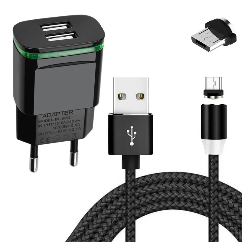 Магнитный зарядный кабель Micro USB для Samsung Xiaomi Redmi Huawei honor 9A Umidigi A5 Pro Oukitel C8