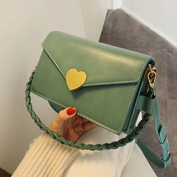 

Elegant Female Square Crossbody Bag 2020 Fashion New Quality PU Leather Women's Designer Handbag Weave Shoulder Messenger Bag