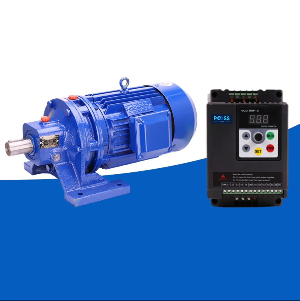 BWD cycloid reducer, B0  1100W, direct connection type、With frequency converter、AC220, lifting, high torque, low speed motor