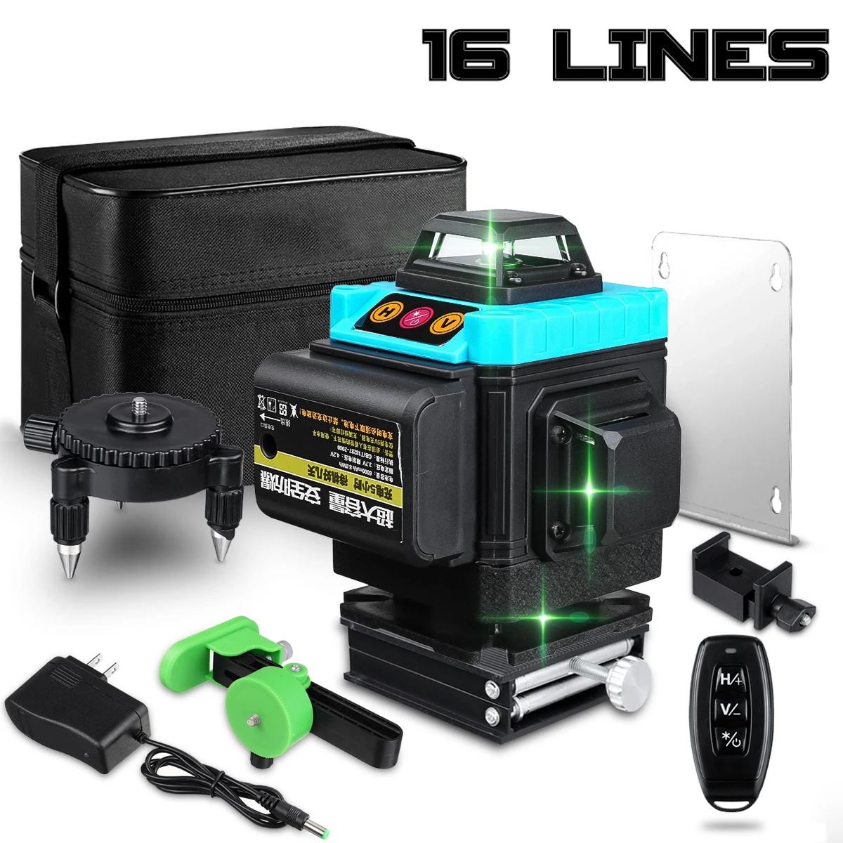 16 Lines 4D Laser Level Level Self-Leveling 360 Horizontal And Vertical Cross Super Powerful Green Laser Level