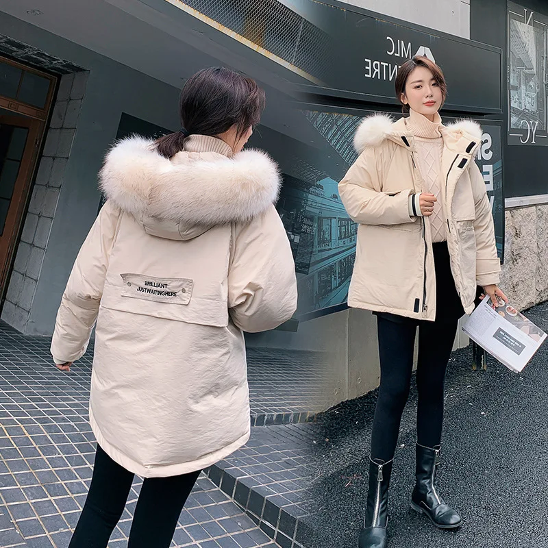 

Cotton Coat Women's INS Hong Kong Style Short 2019 New Style Korean-style Loose-Fit Students BF Thick Workwear Cotton-padded Clo