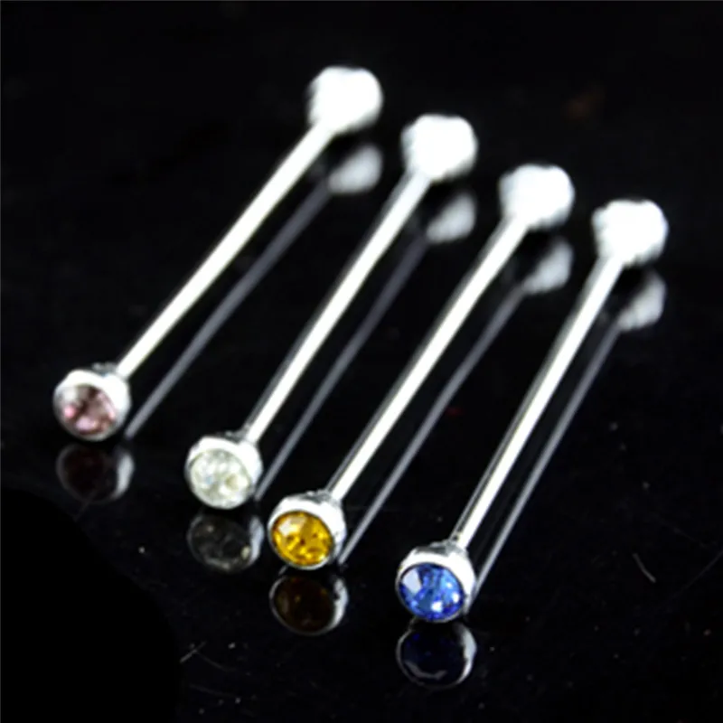 Simple Personality Pins Brooches Metal Crystal Shirt Collar Lapel Pin For Women Men Accessories Jewelry metal crystal pins