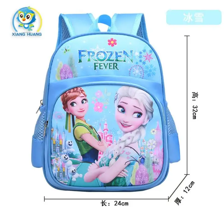Disney-mochila de princesa Elsa de Frozen para niñas, morral escolar para niñas, regalo de Navidad