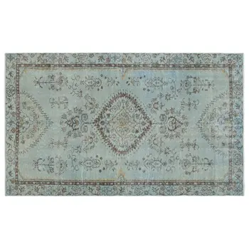 

Handmade Blue Vintage Overdyed Turkish Area Rug 172x284 Cm-5'8''X9'4''