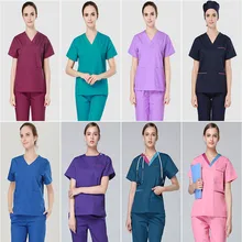 Летний женский медицинский скраб для больниц, набор одежды, модный дизайн, облегающие зубные скрабы для салона красоты, мужская униформа медсестры