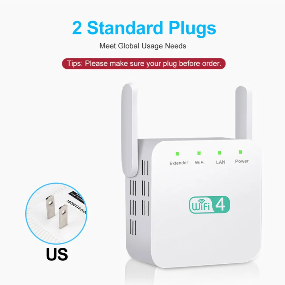 WiFi Repeater WiFi Extender Wireless WiFi Booster Wi Fi Amplifier Long Range Wi Fi Repeater Wi 3