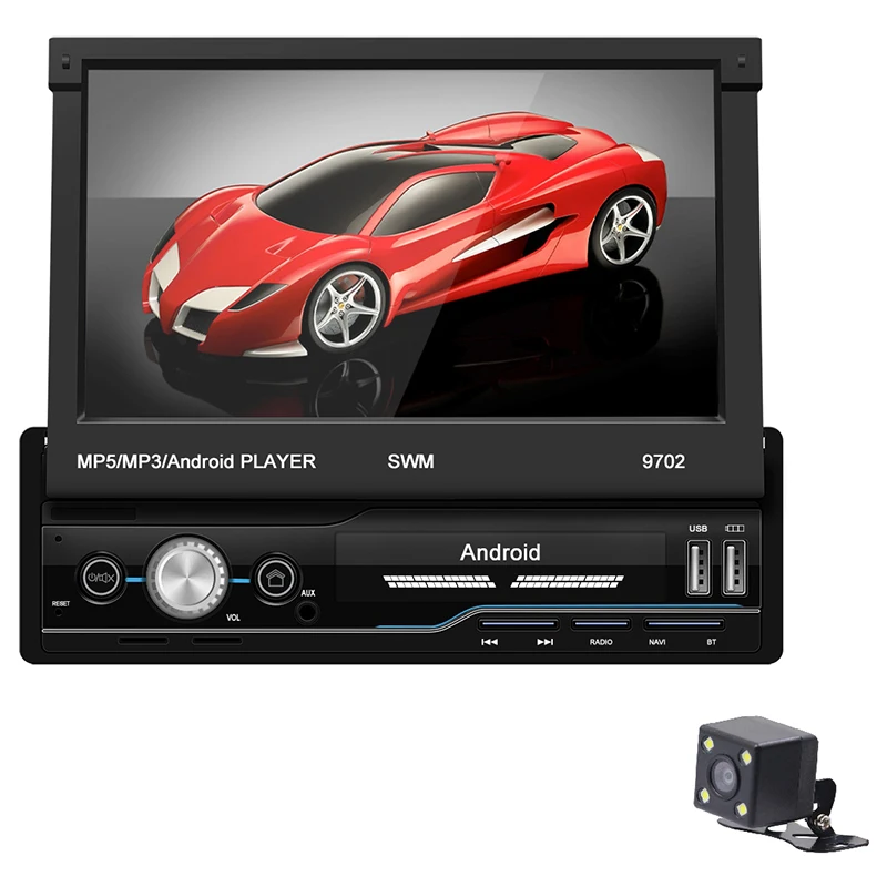 1 Din Android 8,1 Автомобильный gps навигатор стерео плеер 7 дюймов Universa автомобильный Радио WiFi Bluetooth MP5 мультимедийный плеер с камерой