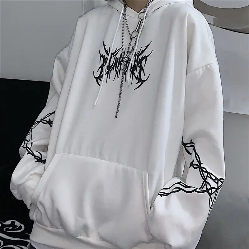 oversized harajuku hoodie streetwear plus size winter clothes sweatshirt women korean style tops print long sleeve Pullovers