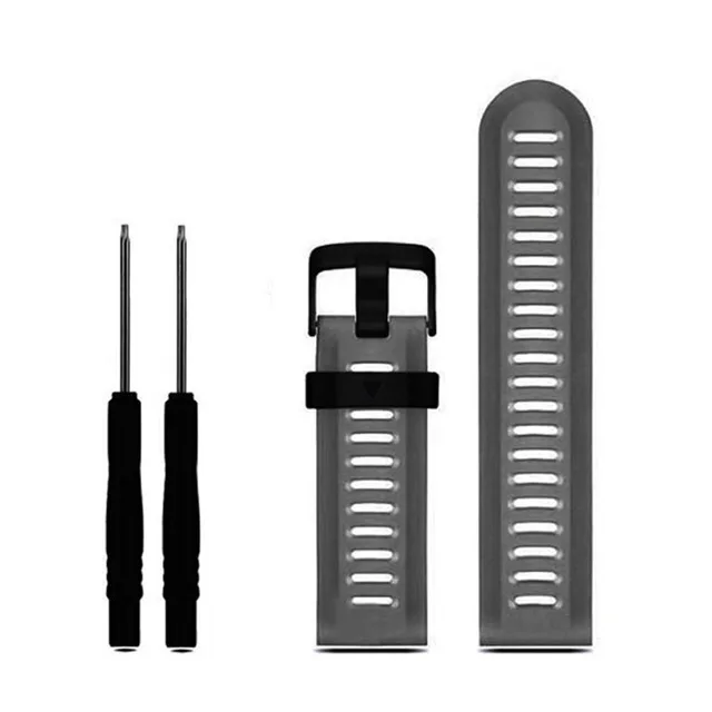 Красочные 26 мм Открытый спортивный силиконовый ремешок для часов Замена браслета часы для Garmin Fenix 5X 6X Pro 3 HR часы ремешок - Цвет: Серый
