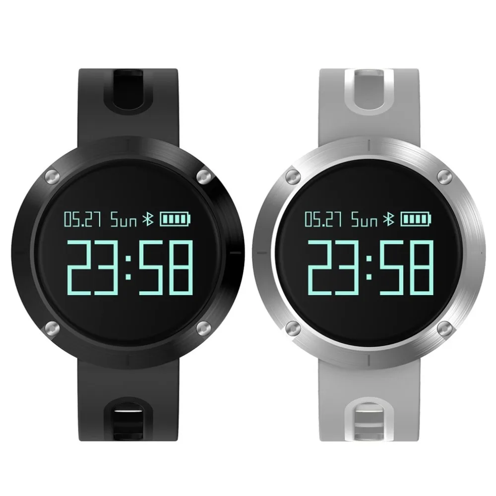 

DM58 Silver Smart Watch Sleep Blood Pressure Monitor Pedometer Smart Bracelet IP68 Waterproof Sport Smartwatch for iOS Android