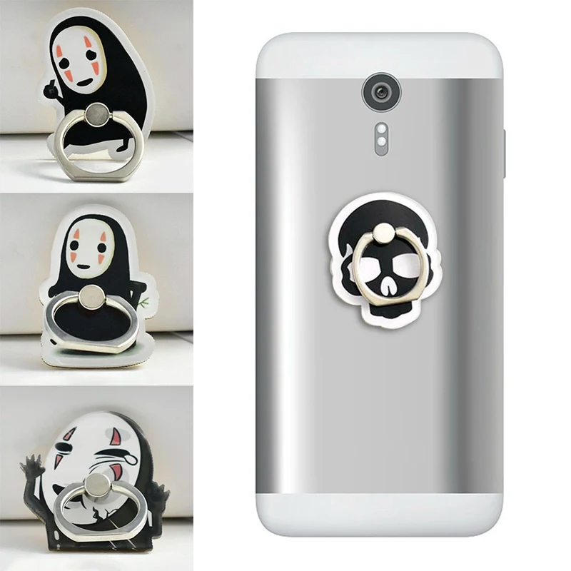 Новинка Акриловый мультяшный милый аниме Безликий человек забавное выражение мобильного телефона кольцо кронштейн для IPhone6S 7 8P Xs Max Xr