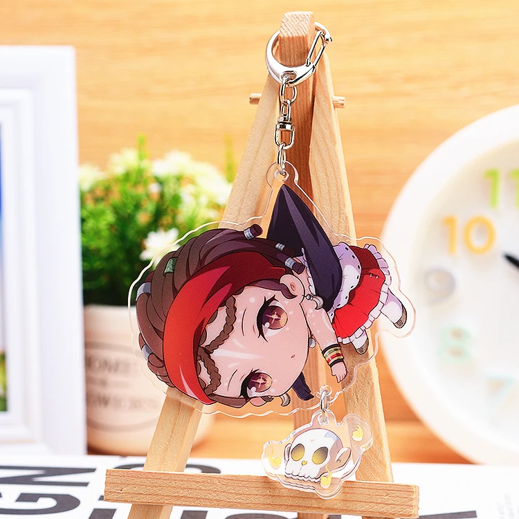 Japan Anime Identity V Gardener witch Cosplay Cartoon Double Side Acrylic Keychain Phone Charm Pendant Keyring Xmas Gift - Color: Curseman