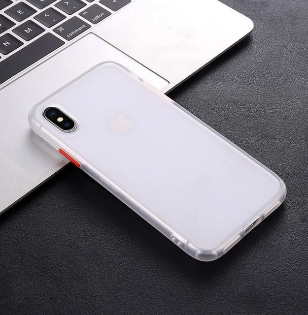 Clear Чехол для телефона для iPhone 11 Pro Max X XR XS Max 6 6S 7 8 Plus Роскошная Противоударная рамка Матовый Жесткий ПК Защитный чехол для iPhone 11 - Цвет: Clear