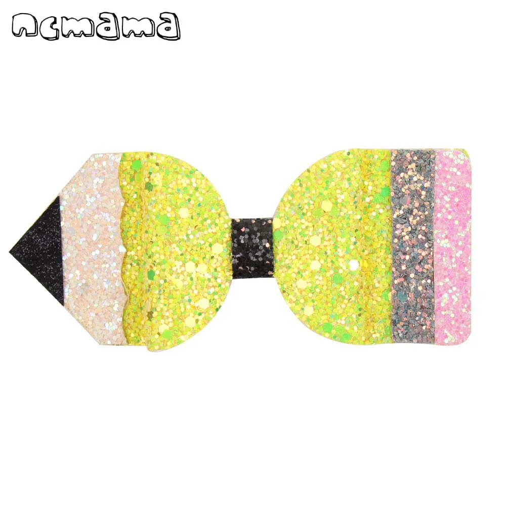 Банты карандаши для девочек блестящие заколки волос вечерние аксессуары 4 5 дюйма
