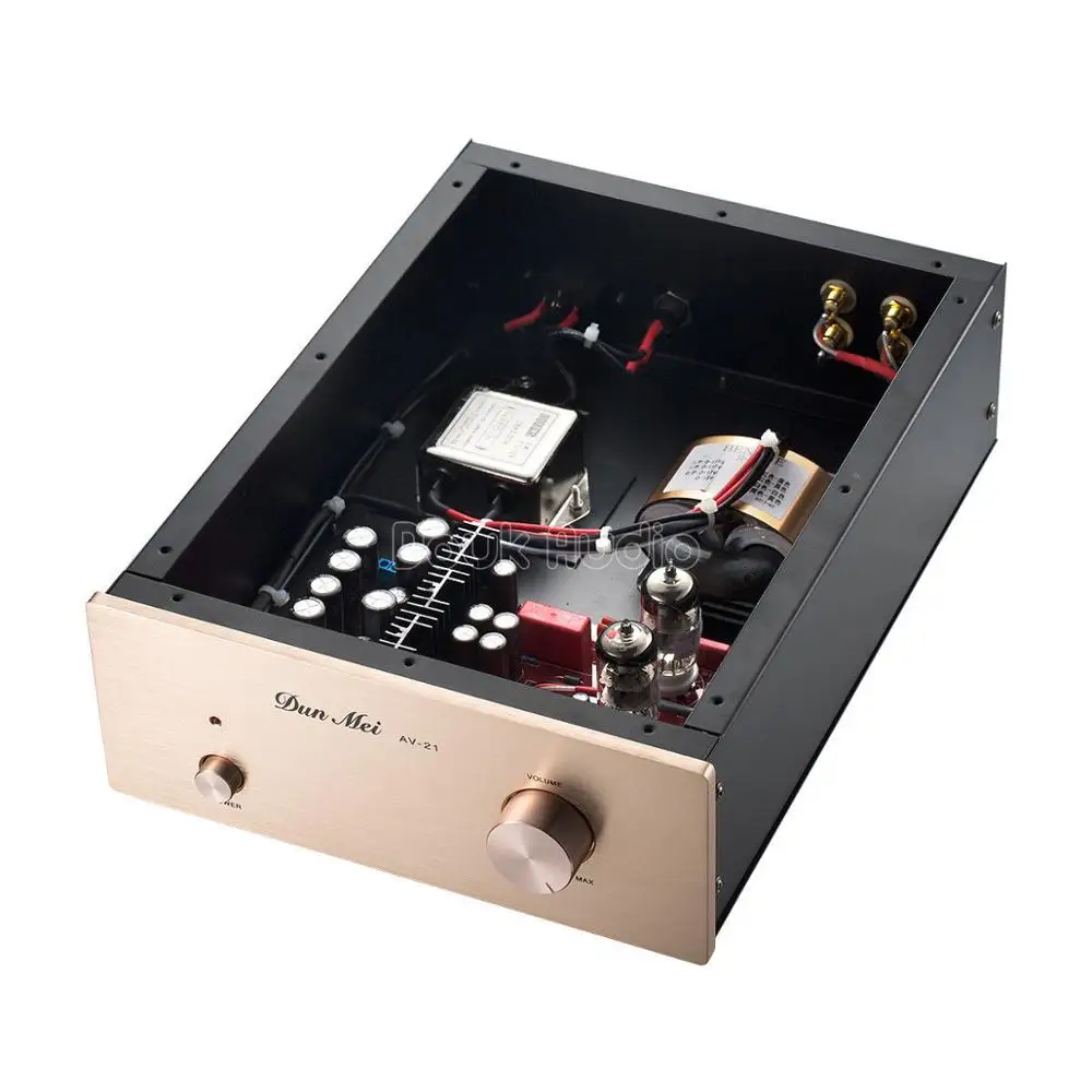 Douk Audio 6N11+12AU7 Vacuum Tube Preamplifier HiFi Buffer Stereo Audio Pre-Amp