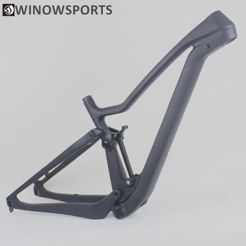 Winowsports UD черный матовый или глянцевый полный углеродного волокна toray t800 29er беговые горный велосипед с полной подвеской рамы 142x12 мм расстояние