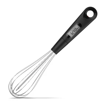 

2 in 1 Combination Kitchen Roast Meat Food Thermometer Durable Practical Multi-functional Classic Egg Beaters Milk Mixer