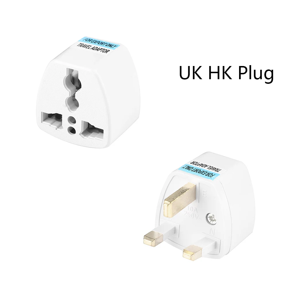 UK HK Plug Высококачественный Белый Универсальный US EU AU конвертер в UK HK 3 Pin AC Путешествия Разъем питания зарядное устройство адаптер разъем переходник Великобритании - Цвет: UK HK Plug