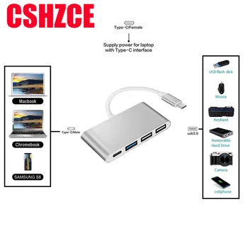 

TYPE-C HUB to USB 3.0 Adapter for Macbook Pro/Air Thunderbolt 3 USB Type C Hub to USB 3.0 Port USB-C Power Delivery