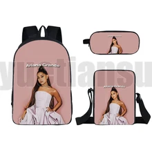 3D Print plecak Ariana Grande plecak szkolny śliczne torby podróżne ołówek dla dzieci modne torby damskie piękne torby szkolne dla dzieci tanie i dobre opinie SAC A DOC PŁÓTNO CN (pochodzenie) wytłoczone Unisex Miękka osłona Poniżej 20 litrów Otwór na wyjście Kieszonka na telefo