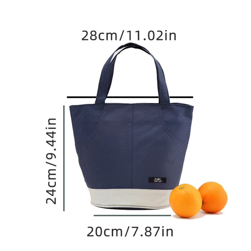 Módní termo taška na oběd pro muže a ženy, kancelářský piknik, vodotěsná snídaňová taška na jídlo, přenosný chladicí organizér_voghion.com