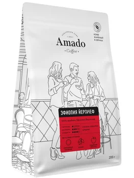 

Coffee Amado "Ethiopia йергачеф", in grains, 200 gr