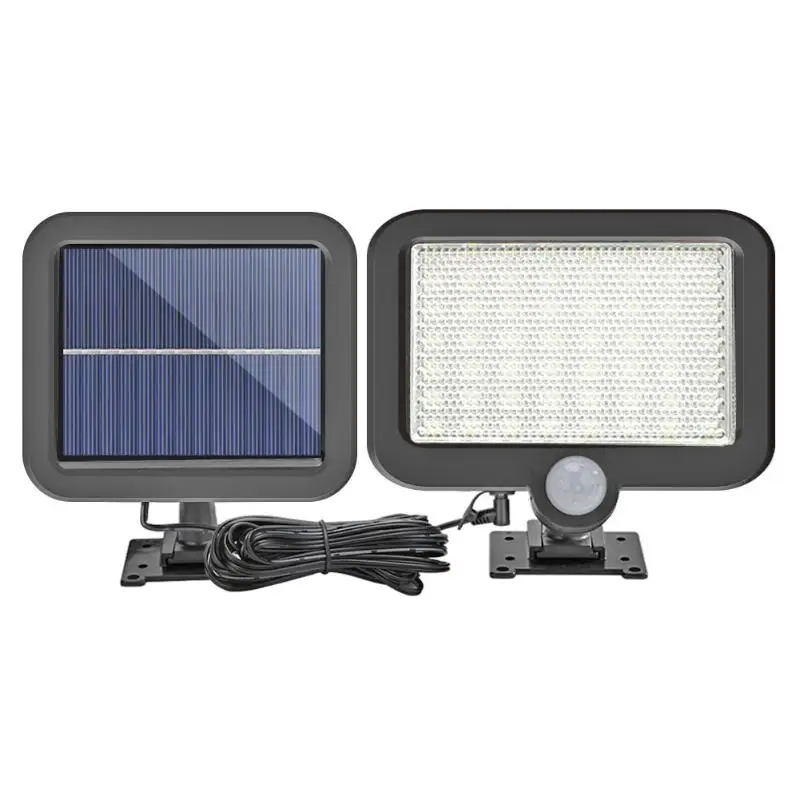 COB 56LED Солнечная Сплит лампа датчик движения водонепроницаемый Наружное ночное освещение 3 режима