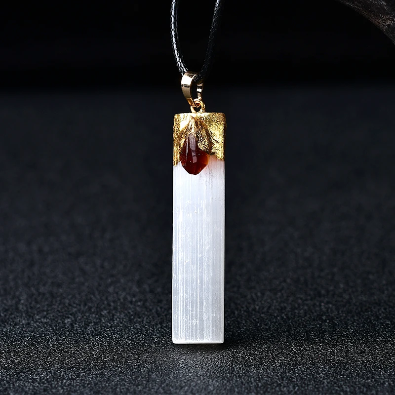 Collana In Metallo Con Pietra Preziosa Del Chakra Della Selenite - Foto 12