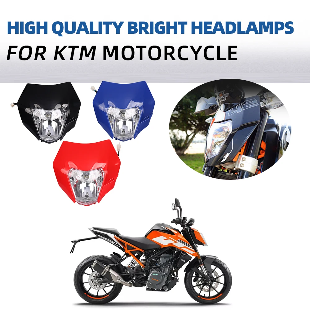 Motorcycle Headlight Headlamp For KTM Headligt EXC XCF SX F SMR Enduro 125 250 300 350 400 Dirt Bike Motocross Supermoto H4 Bulb |
