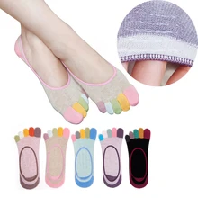 Пять пальцев экипажа лодыжки носок Носки для Для женщин дышащий анти-скольжения йога Носки быстросохнущие профессиональные Носки для пилатеса и балета