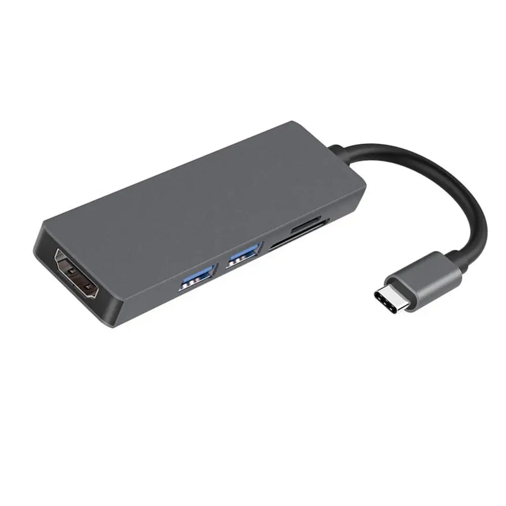 Type-c док-станция Hdmi/Usb3.0 концентратор/Sd Tf карта конвертер usb-хаб многофункциональная док-станция